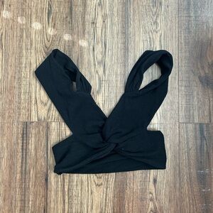 Black Shein Open-Back Medium Top